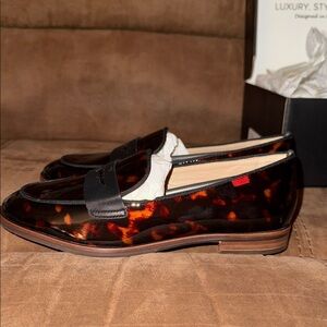 Marc Joseph New York Bryant Park Tortoise Loafers New in Box